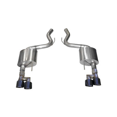 Corsa Axle-Back Exhaust System 21039BLK Black Tips 3.0" w/Twin 4.0" Tips Sport Sound Level for 2018-19 Mustang GT 5.0L V8 