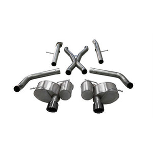 Corsa 2.75" Cat-Back Exhaust 21058BLK for 2012-20 Grand Cherokee Rear Exit w/Twin 4.5" Black PVD Pro-Series Tips