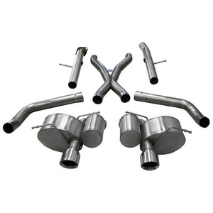 Corsa Cat-Back Exhaust 2.75" Dual 21058 for 2012-20 Grand Cherokee Rear Exit w/Twin 4.5" Polished PVD Pro-Series Tips
