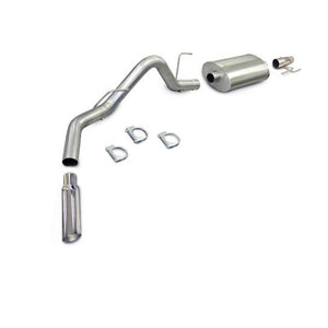 Corsa 3.0" Cat-Back Sport Single Side Exit Exhaust 24392 4.0" Slash Cut Polished Tip for 2011-14 F150 EcoBoost 3.5L V6 w/144.5/156.5/163.1" WB 