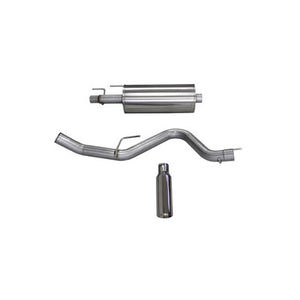 Corsa 3.0" Cat-Back Sport Single Side Exit Exhaust 24836 4.0" Slash Cut Polished Tip for F150 EcoBoost 3.5L/2.7L w/145/156.8/163.7" WB