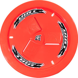 Dirt Defender Slotted Wheel Cover - Neon Red