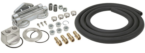 Derale Dual Mount Oil Filter Relocation Kit