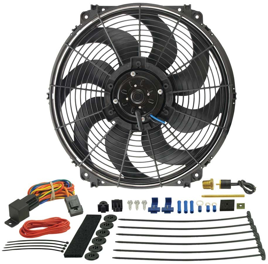 Derale 16in Tornado Fan and Thermostat Kit