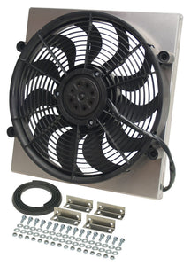 Derale RAD Fan w/Aluminum Shroud Assembly