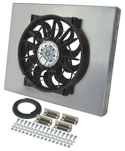 Derale RAD Fan w/Aluminum Shroud Assembly