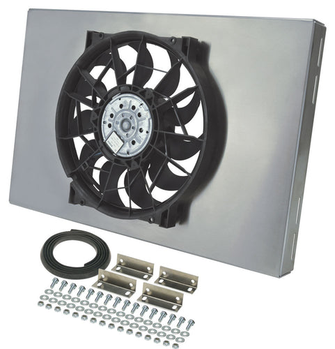 Derale RAD Fan w/Aluminum Shroud Assembly