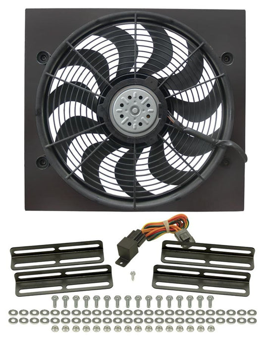 Derale 17" High Output RAD Fan Single 2 Speed Puller