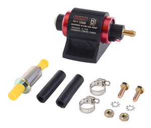 Derale Universal Inline Fuel Pump Kit - Gasoline - 4-7 PSI