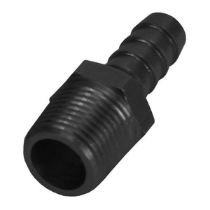 Derale Straight Hose Barb Fitting, 3/8'' NPT Male x 3/8'' Barb