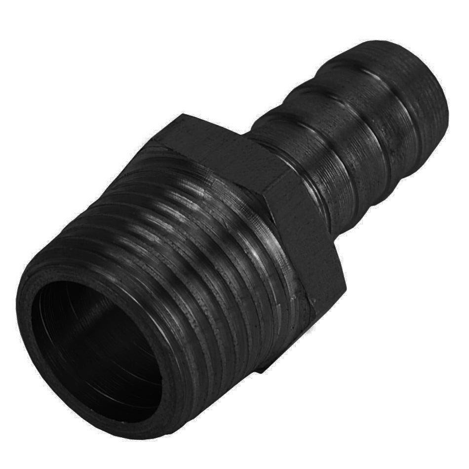 Derale Straight Hose Barb Fitting, 1/2'' NPT Male x 1/2'' Barb