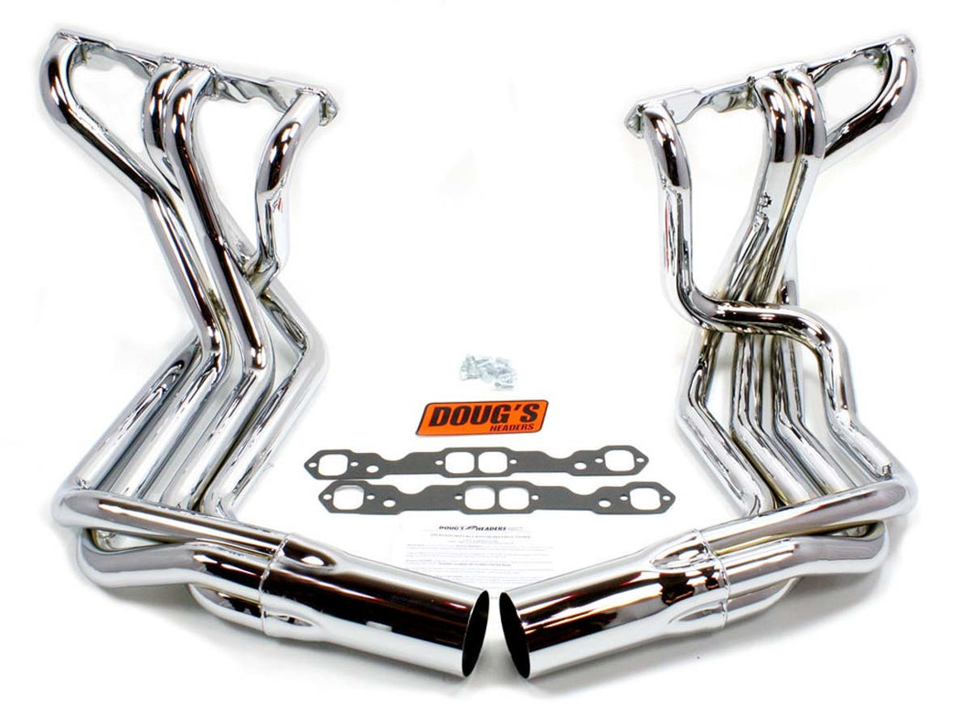 Doug's Headers SBC Side Mount Headers - 63-82 Vette (Chrome) D380-C