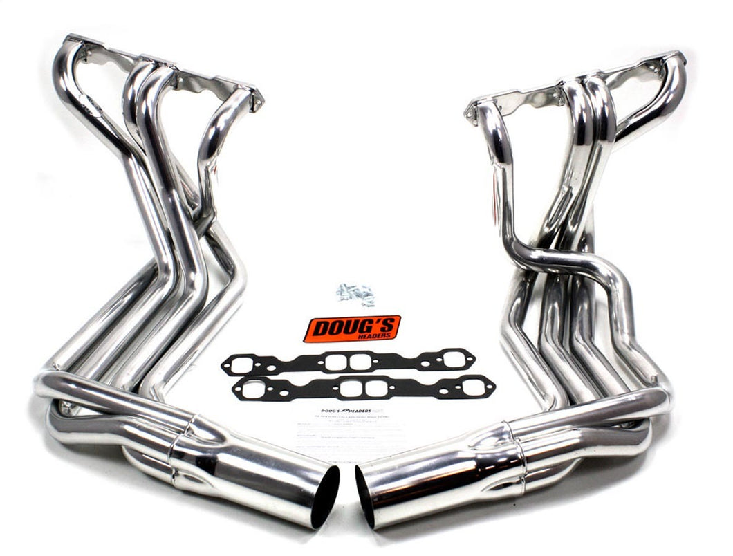 Doug's Headers SBC Side Mount Headers - Silver - 63-82 Vette D380