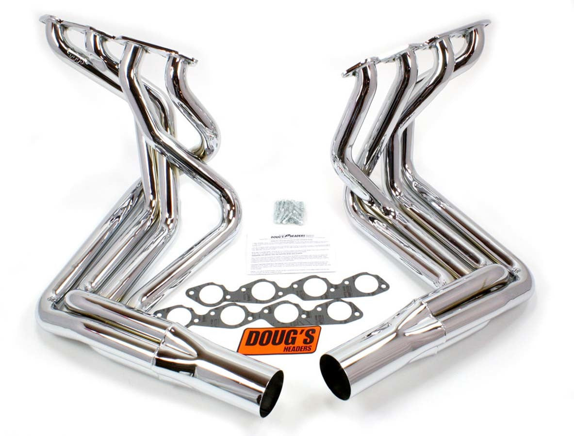 Doug's Headers BBC Side Mount Headers - 63-82 Vette (Chrome) D381-C