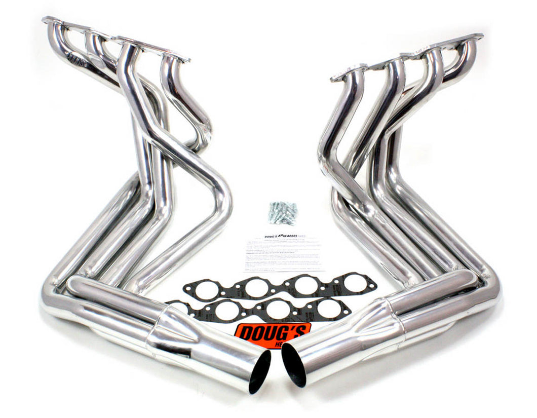 Doug's Headers BBC Side Mount Headers - 63-82 Vette (Silver) D381