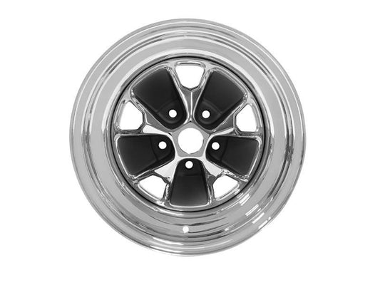 Drake Muscle Cars 14"x 7" Mustang Styled Steel Wheel Charcoal 6090