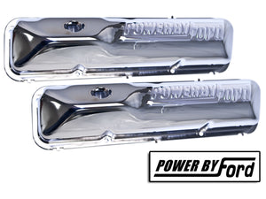 Drake Muscle Cars 390/428 Valve Cover Chrome Power by Ford 2820