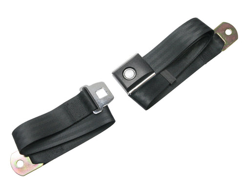 Drake Muscle Cars Seat Belts 2 Point Push Button 67-73 Mustang  8449