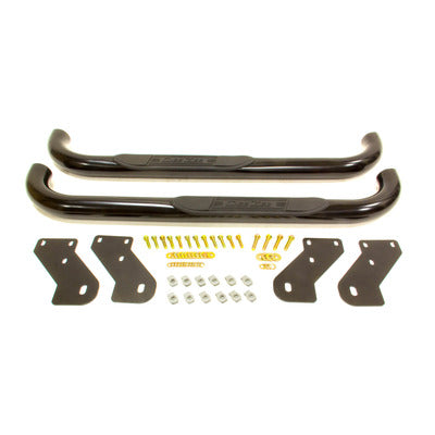 Dee Zee 3″ Round UltraBlack Nerf Bars - 1999-15 Ford F250 