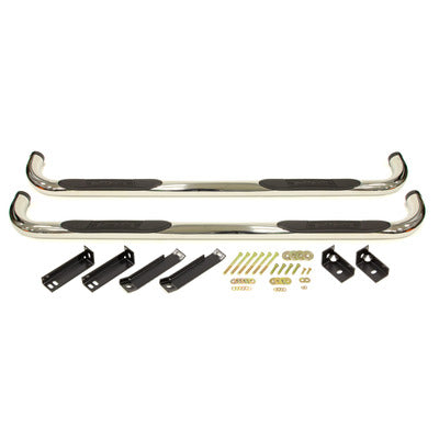 Dee Zee 3″ Round Stainless Steel Nerf Bars - 2014+ GM Ext. Cab