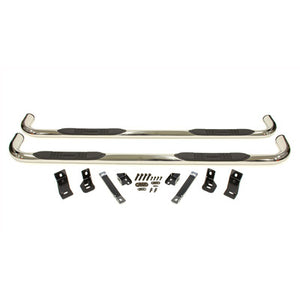 Dee Zee 3" Round Stainless Steel Nerf Bars - 2014+ GM Crew Cab