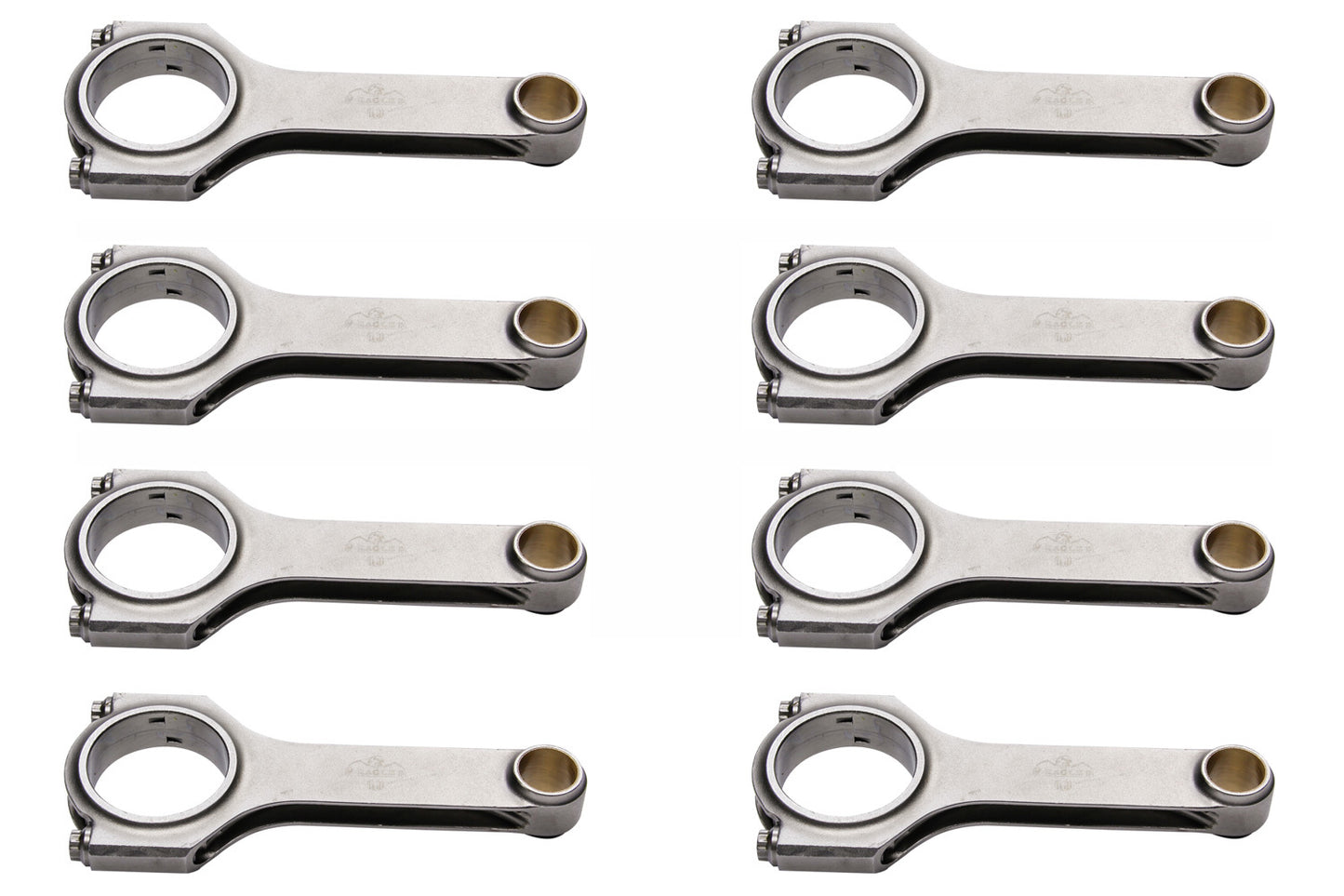 Eagle SBC 4340 Forged H-Beam Rods - 6.200 w/ARP 2000 CRS6200B3D2000
