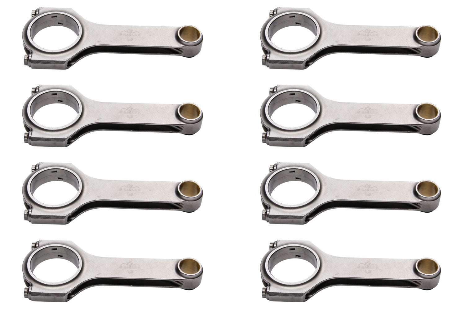 Eagle SBC 4340 Forged H-Beam Rods - 6.200 w/ARP 2000 CRS6200B3D2000