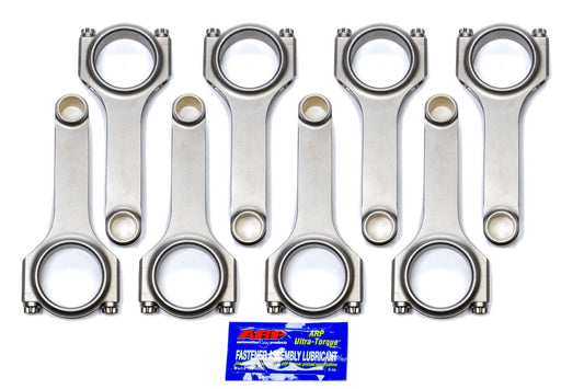 Eagle SBC 4340 Forged H-Beam Rods - 6.200 w/L19 Bolts CRS6200B3DL19