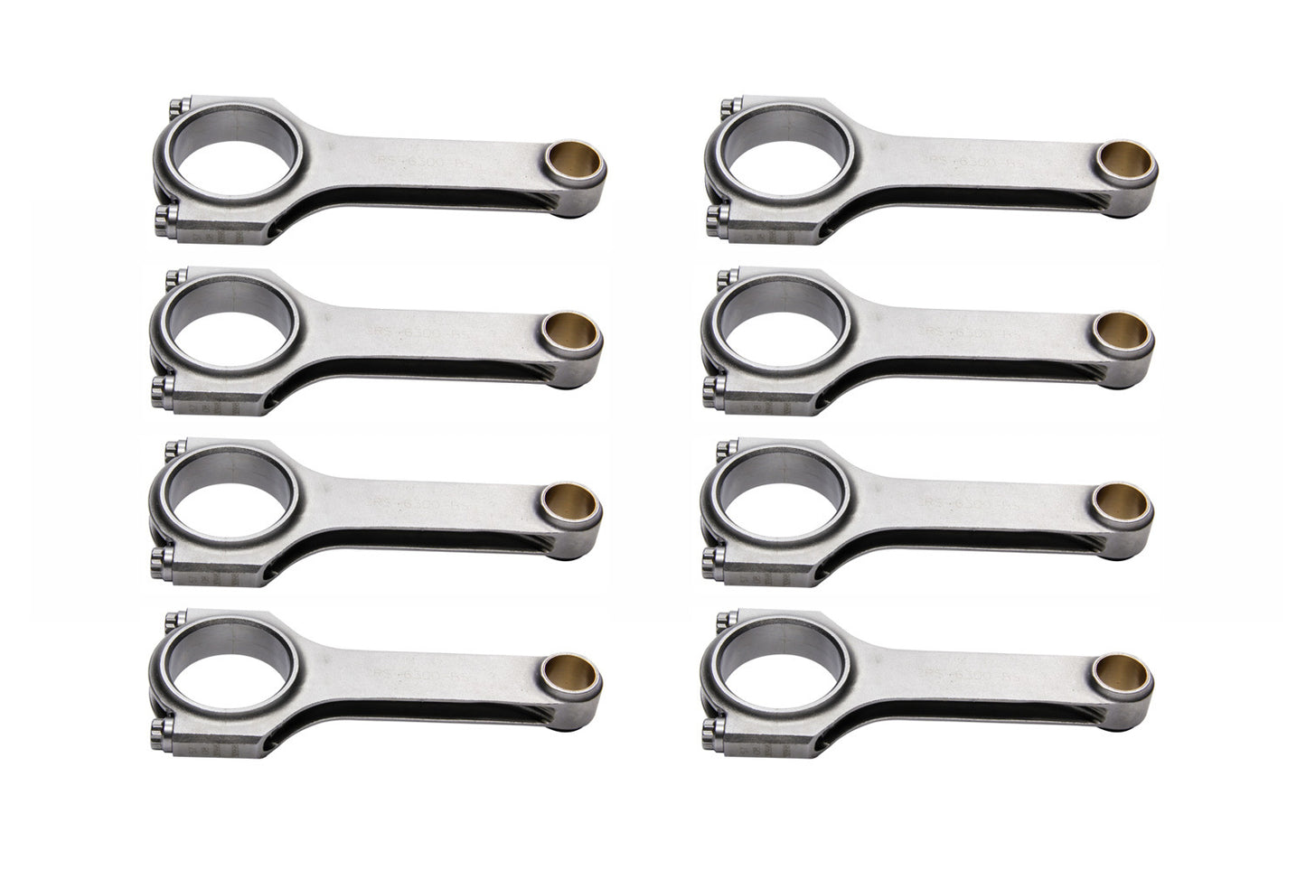 Eagle SBC 4340 Forged H-Beam Rods - 6.300 w/L19 Bolts CRS6300B3DL19