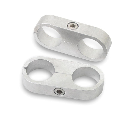 Earl's 9/16" Polished Aluminum Hose/Tube Separators (2pk) 899