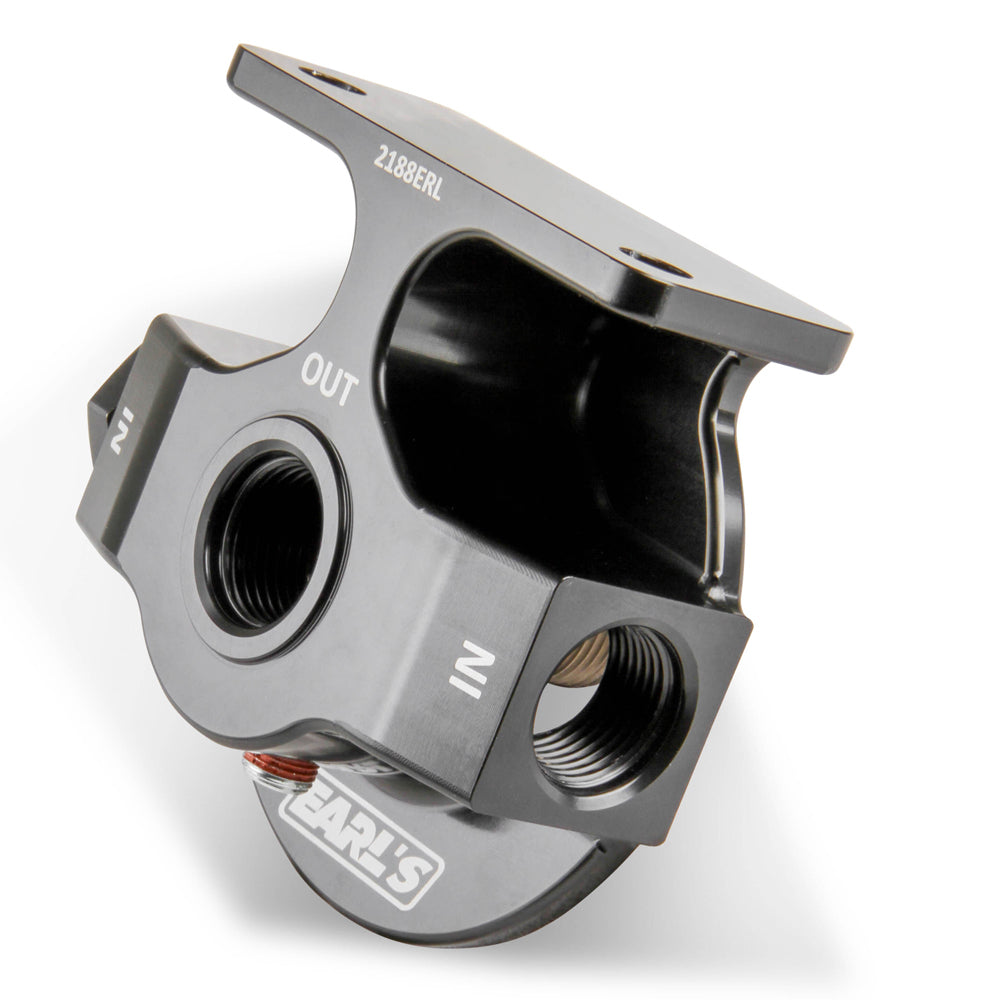Earl's Billet Remote Oil Filter Mount - Lightweight 2820
