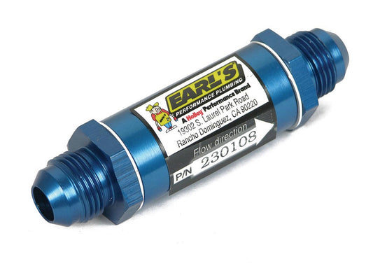 Earl's #8 Fuel Filter W/Bronze Element 2727