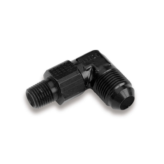 Earl's Adapter Fitting 6AN Male Swivel to Male 3/8 NPT 90 899