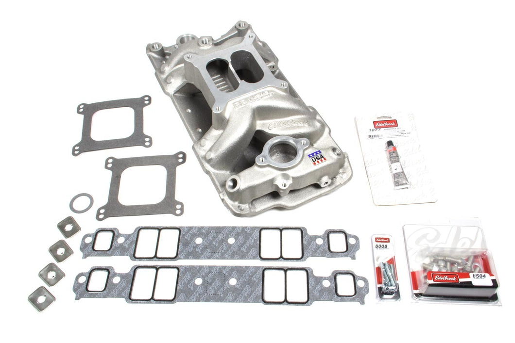 Edelbrock SBC 7501 Intake Manifold & Installation Kit