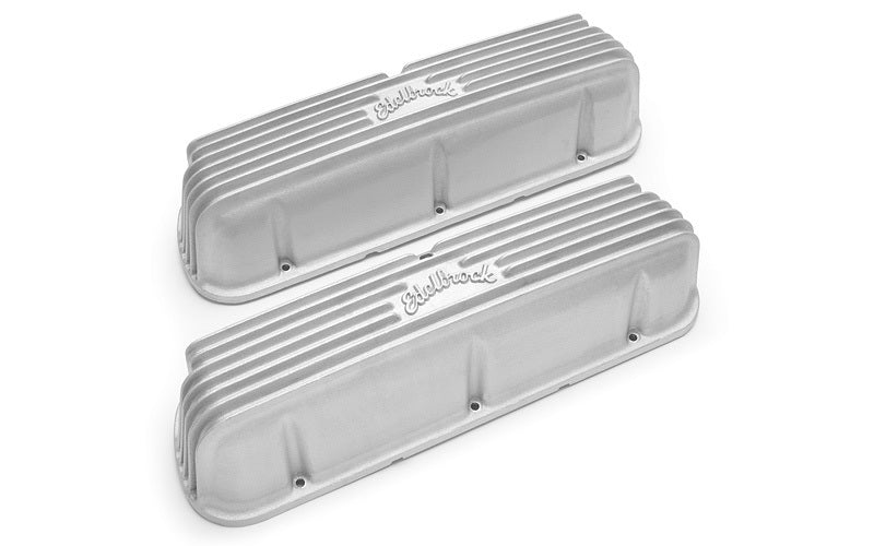 Edelbrock Valve Cover Kit Classic Finned SBF 62-95