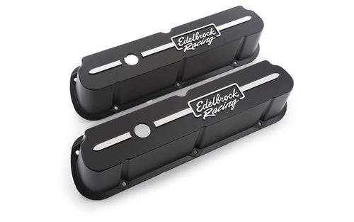 Edelbrock Valve Cover Kit Race Series SBF Tall Black