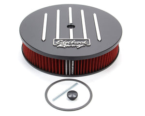 Edelbrock Air Cleaner Kit Race Series 14" x 3" Black