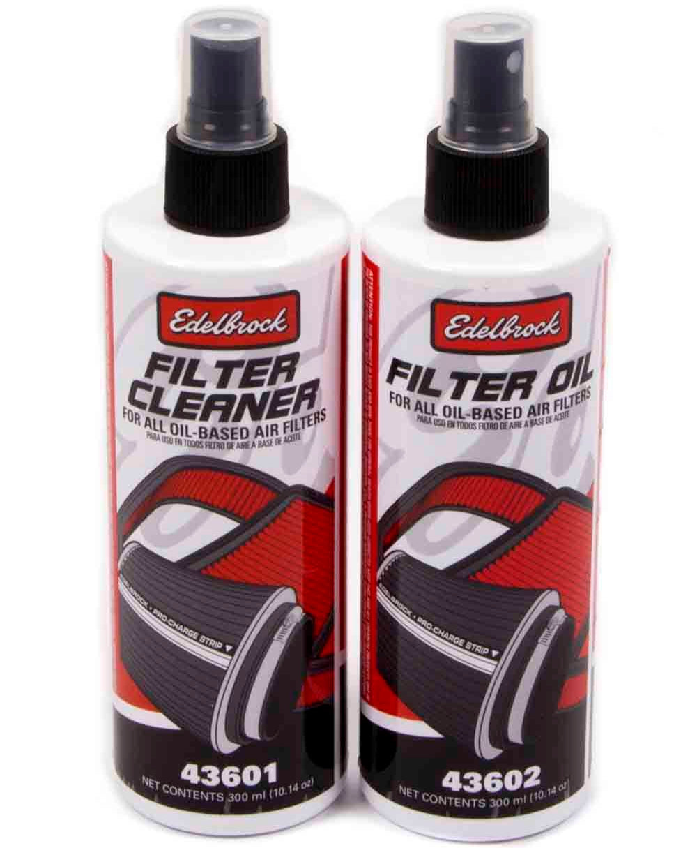 Edelbrock Air Filter Cleaning Kit Clear Oil