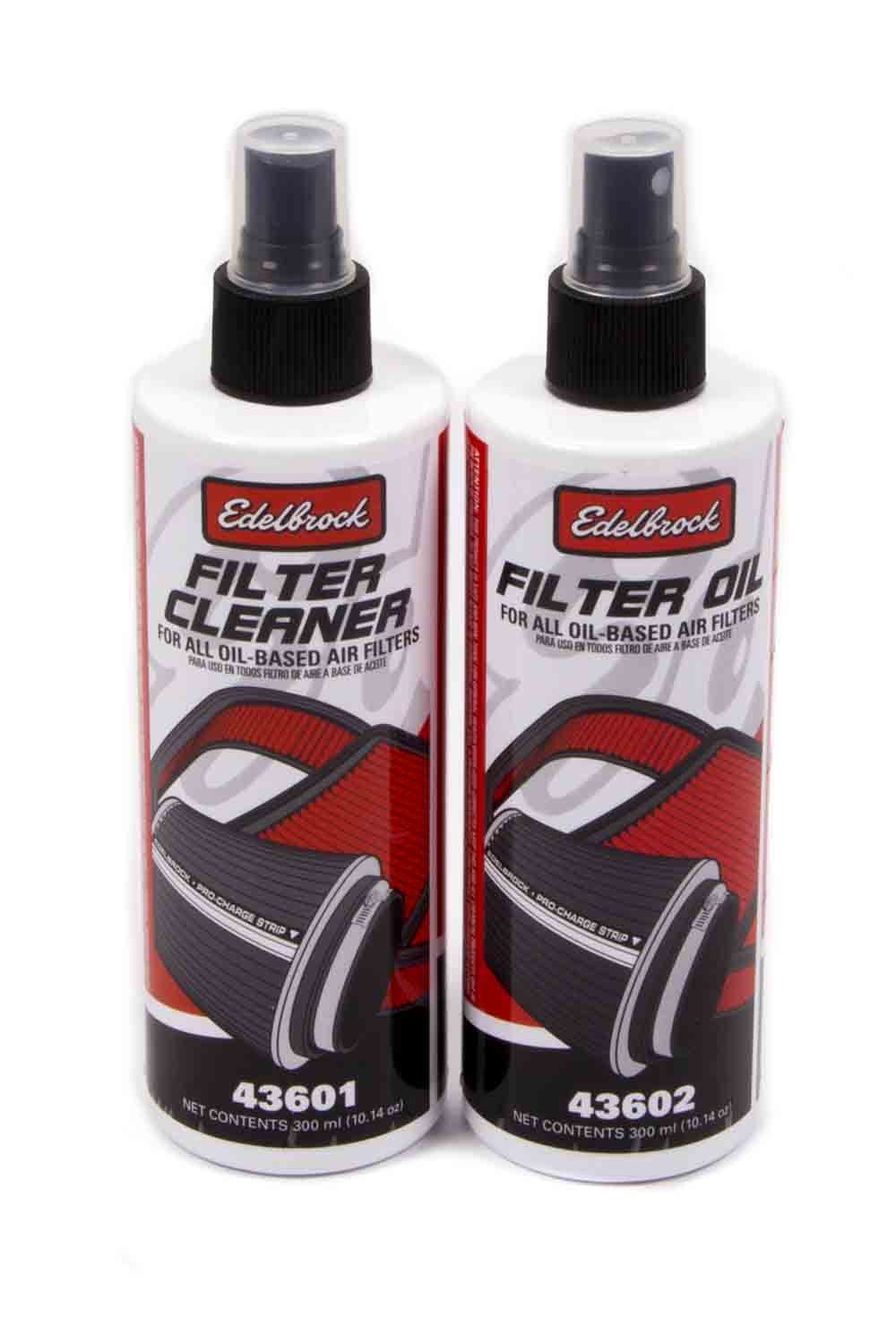 Edelbrock Air Filter Cleaning Kit Clear Oil