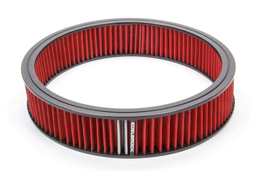 Edelbrock Air Filter Element 14" x 3" (Red)