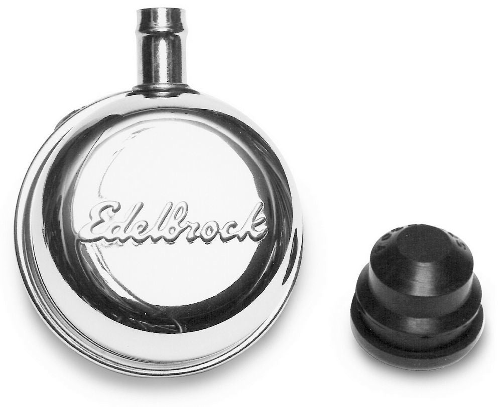 Edelbrock Round Breather w/90 Degree Nipple