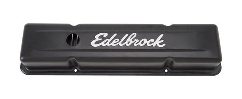 Edelbrock SBC Signature Series Valve Cover Set - Black