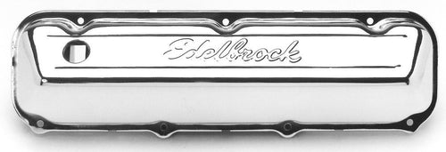 Edelbrock Signature Series Valve Covers - BBF Chrome Steel