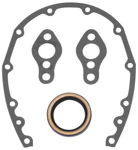 Edelbrock SBC Timing Cover Gasket and Oil Seal Kit