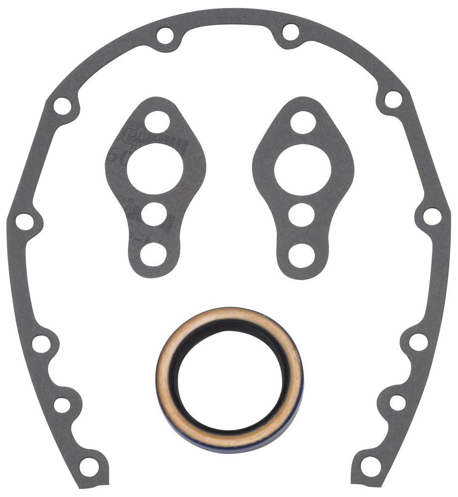 Edelbrock SBC Timing Cover Gasket and Oil Seal Kit