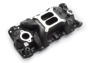 Edelbrock SBC Performer RPM Manifold - Black