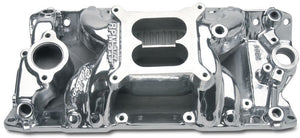 Edelbrock SBC Performer RPM A/G Manifold - Polished 7501