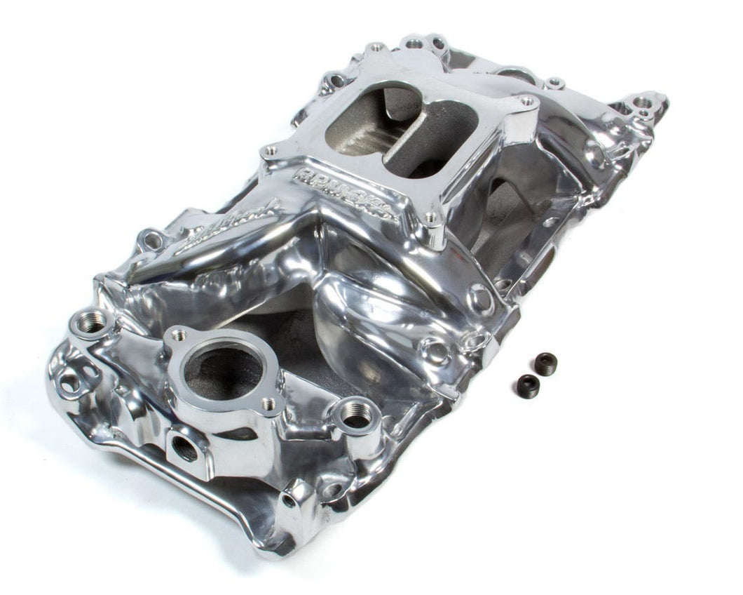 Edelbrock BBC Performer RPM Air-Gap Manifold Rectangle Port Polished