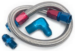 Edelbrock 22" Braided Fuel Line Kit