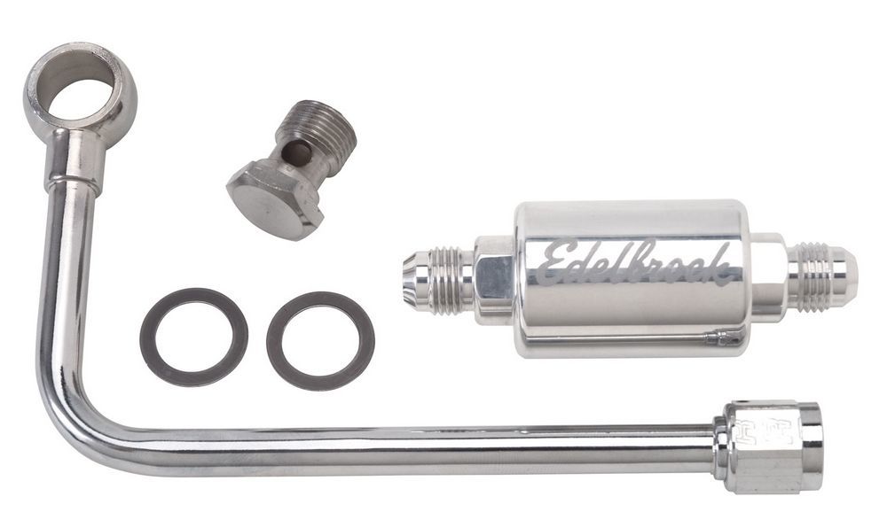 Edelbrock Polished Fuel Line & Filter Kit